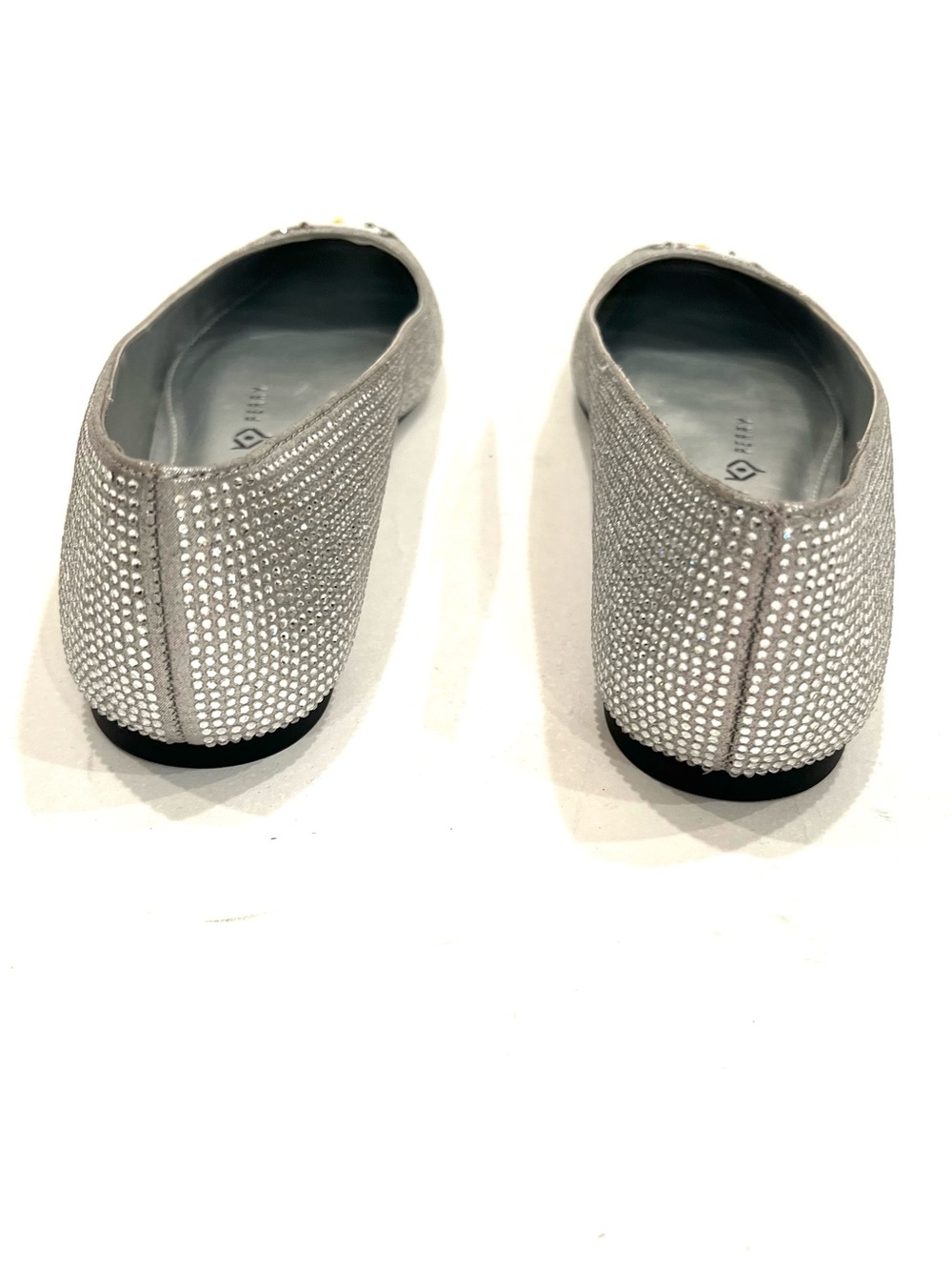 Katy Perry Collections x Hello Kitty Silver Crystal Rhinestone Ballet Flats NEW - Picture 9 of 12